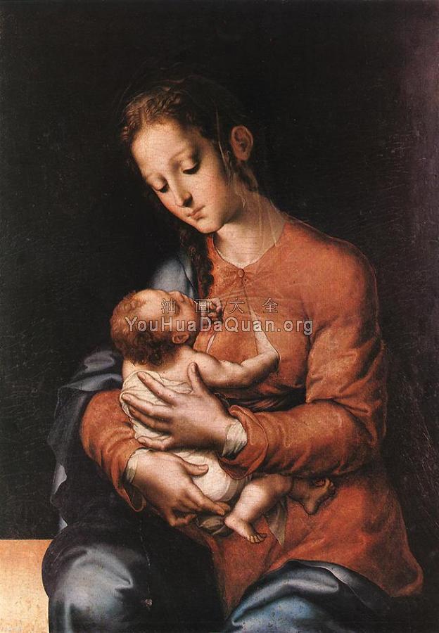 Madonna with the Child - 路易斯·德·莫拉莱斯